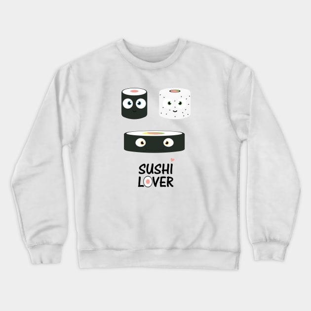 Sushi Lover Crewneck Sweatshirt by Cocojinjo